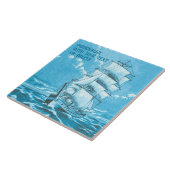 Verzendzeemann Nautical Blue Aangepast Tegeltje (Zijkant)