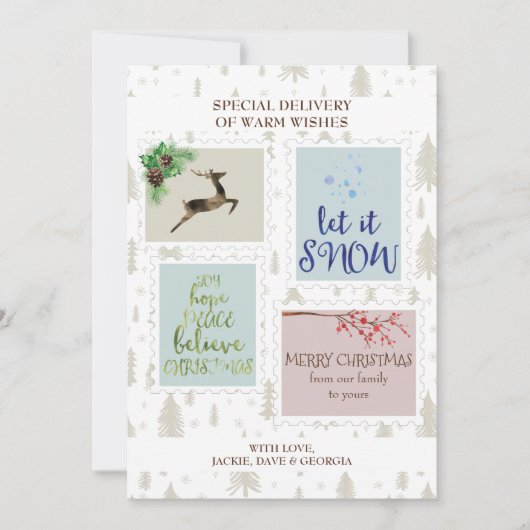 Verzendzegelblokken Warm Gewenst speciale levering (Voorkant)