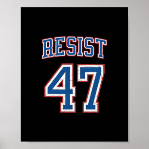Verzet 47 Retro Vervallen Politiek Poster