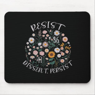 Verzet 8647 Dissent Persistent Anti Trump Floral F Muismat
