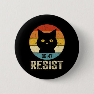 Verzet Anti Trump T-shirt Retro Verzet Anti Trump Ronde Button 5,7 Cm
