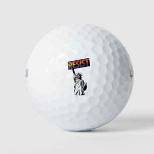 Verzet Beeld Vrijheid Feministisch Cadeau Golfballen