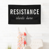 Verzet begint hier politieke protestmars spandoek (Insitu)