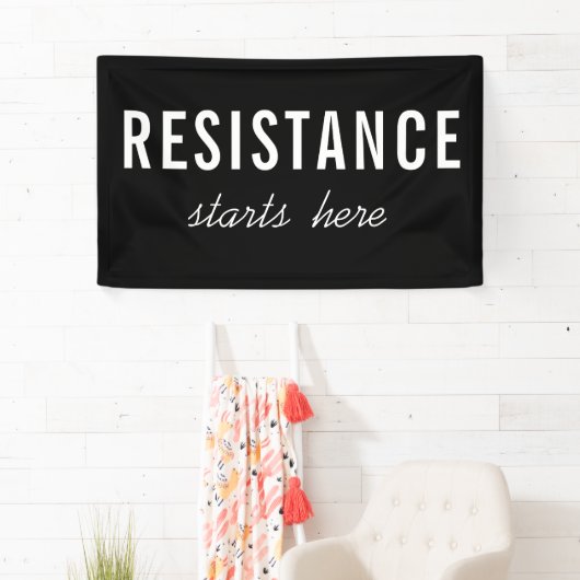 Verzet begint hier politieke protestmars spandoek (Insitu)