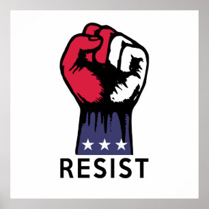 Verzet bestrijdt politieke corruptie poster