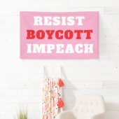 Verzet Boycot Impeach  Spandoek (Insitu)