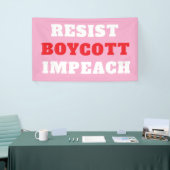 Verzet Boycot Impeach  Spandoek (Beurs)