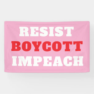 Verzet Boycot Impeach Spandoek