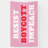 Verzet Boycot Impeach  Spandoek (Verticaal)