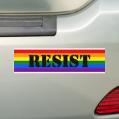 verzet bumpersticker (Op auto)