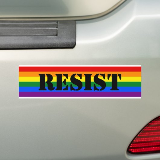 verzet bumpersticker (Op auto)