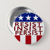 Verzet de grote Button van Inseist Persist (Voorkant /achterkant)