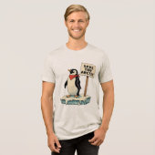 Verzet: de pinguïn vecht terug tegen het tarief Tri-Blend shirt (Voorkant volledig)