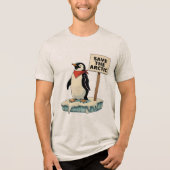 Verzet: de pinguïn vecht terug tegen het tarief Tri-Blend shirt (Voorkant)