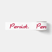 Verzet de rode weerstand grosgrain lint (Voorkant)