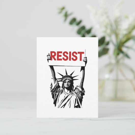 Verzet Fascisme Bloemisterij Transgender LGBTQ Ant Feestdagenkaart (Staand voorkant)