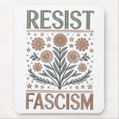 Verzet Fascisme Bloemisterij Transgender LGBTQ Ant Muismat (Voorkant)