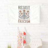 Verzet Fascisme Bloemisterij Transgender LGBTQ Ant Spandoek (Insitu)