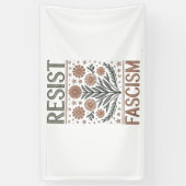 Verzet Fascisme Bloemisterij Transgender LGBTQ Ant Spandoek (Verticaal)