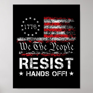 Verzet handen los vintage wij het volk Amerikaanse Poster