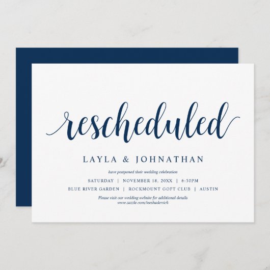 Verzet, Huwelijk verander de datum Kaart (Voorkant / Achterkant)