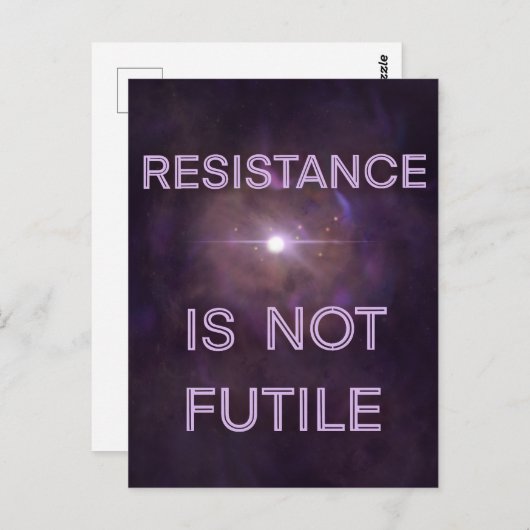 Verzet is geen futiel Briefkaart (Voorkant / Achterkant)