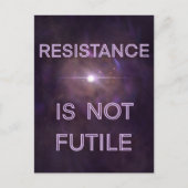 Verzet is geen futiel Briefkaart (Voorkant)