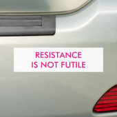  verzet is niet vergeefs bumpersticker (Op auto)