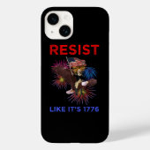 Verzet je alsof het 1776 is Case-Mate iPhone case (Achterkant)