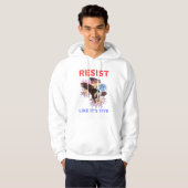 Verzet je alsof het 1776 is hoodie (Voorkant volledig)