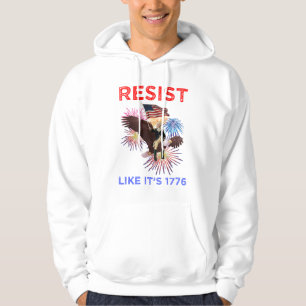 Verzet je alsof het 1776 is hoodie