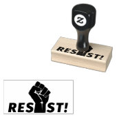Verzet je met een Vuist Rubberstempel (Gestempeld)