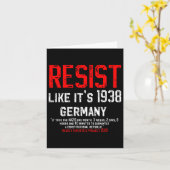 Verzet je, net als in 1938, tegen het fascistische kaart (Gele Bloem)