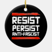 VERZET JE TEGEN ANTI-FASCIST KERAMISCH ORNAMENT (Achterkant)