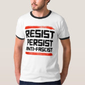 VERZET JE TEGEN ANTI-FASCIST T-SHIRT (Voorkant)
