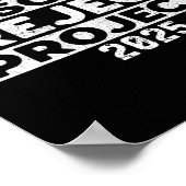 Verzet je tegen fascisme, verwerp Project 2025 Poster (Hoek)