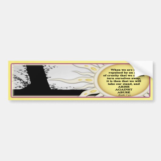 Verzet Je Tegen Misbruik Bumpersticker (Voorkant)