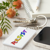 Verzet je tegen Pride! Sleutelhanger (Voorkant Rechts)