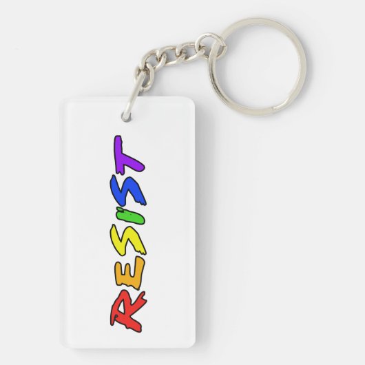 Verzet je tegen Pride! Sleutelhanger (achterkant)