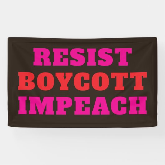 Verzet Je Weer Impeach Spandoek (Horizontaal)