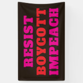 Verzet Je Weer Impeach Spandoek (Verticaal)