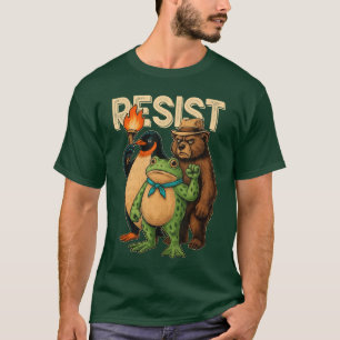 Verzet Kikker Portland Kikker Protest voor Mannen T-shirt