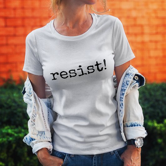 Verzet! Levensspreuk T-shirt
