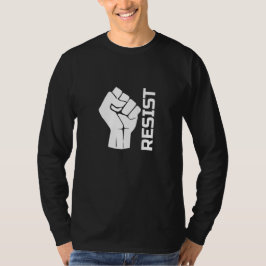 Verzet met vuist - in wit 0002 t-shirt