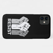 Verzet met vuist - in wit 0003 Case-Mate iPhone case (Achterkant (horizontaal))