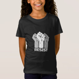 Verzet met vuist - in wit 0003 t-shirt
