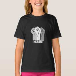 Verzet met vuist - in wit 0003 t-shirt