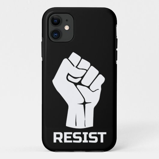 Verzet met vuist - in wit Case-Mate iPhone case (Achterkant)
