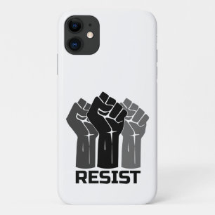 Verzet met vuist - in zwart 0003 Case-Mate iPhone case