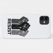 Verzet met vuist - in zwart 0003 Case-Mate iPhone case (Achterkant (horizontaal))
